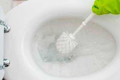 Чистка унитаза